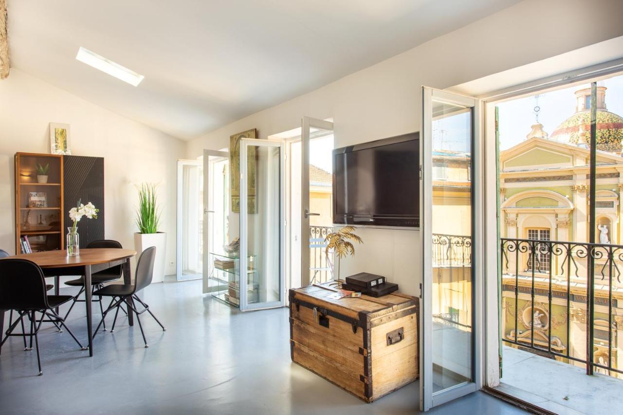 Ross 5- F2, Lumineux, Balcon, Loft, Clim, Vieux-Ницца Экстерьер фото